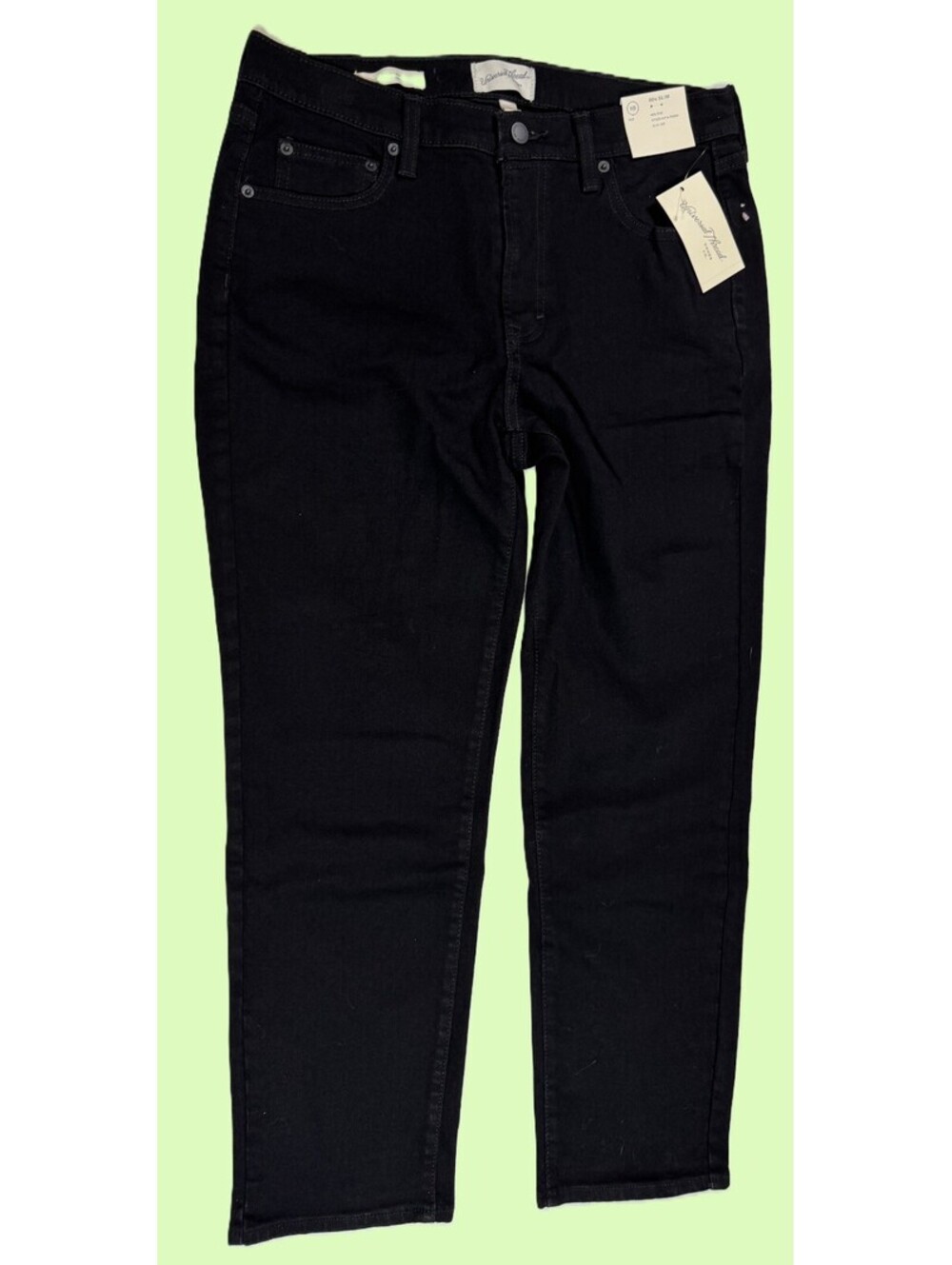 Universal Thread Black Ankle Jeans 80s Slim Mid Rise Womens Size 10 NEW!! NWT!!